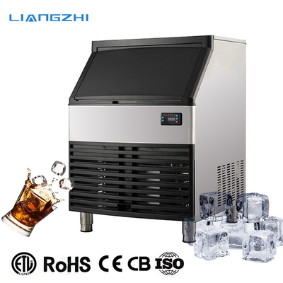 660W δημοφιλής εμπορική μηχανή παγωτού 68kg 90kg 120kg Ημερήσια χωρητικότητα ψυκτικό R404a
