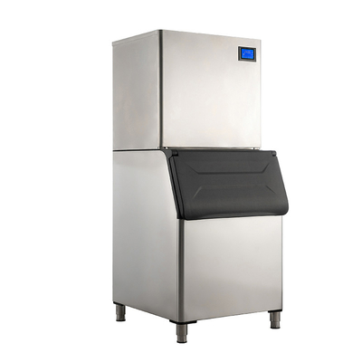 400kg Ημερήσια τάση 220V LZ-800 Εμπορική μηχανή πάγου Crescent Cube για μπαρ