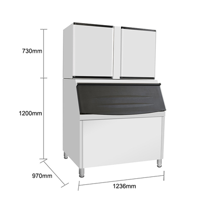 Προσαρμόσιμες επιλογές 242 KG Ηλιακή ψύξη Granular Ice Machine για 24ωρη παραγωγή