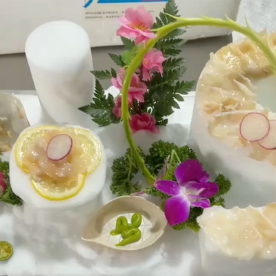 Μεγάλη χωρητικότητα 350Kg ανά ημέρα Χιονιστή μηχανή με χωρητικότητα αποθήκευσης πάγου 110Kg