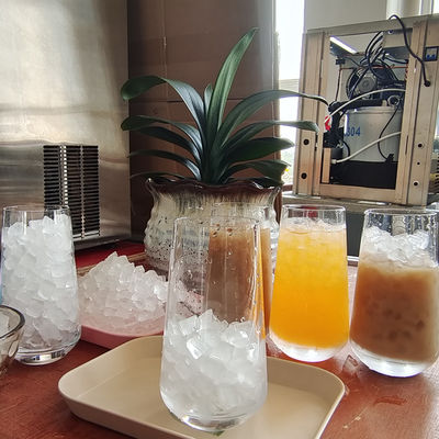 220V τάση Πολυλειτουργικό καθαρό δείκτες Μηχανή για πάγο κύβος νερό 4kg αποθήκευση πάγου