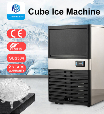Εμπορική συσκευή αποθήκευσης πάγου 30kg LZ-120 Ice Cube Maker 2024 Shenzhen Cube Ice Machine