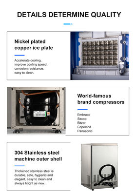 660*720*820mm LZ-150 Μηχανή πάγου με συμπιεστή Embraco σε προσιτή τιμή