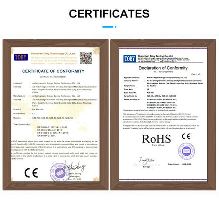 Ξενοδοχεία 180kg Ημερήσια LZ-400 Εμπορική Εγκριθείσα από το CE Μηχανή κατασκευής πάγου κύβους Brema